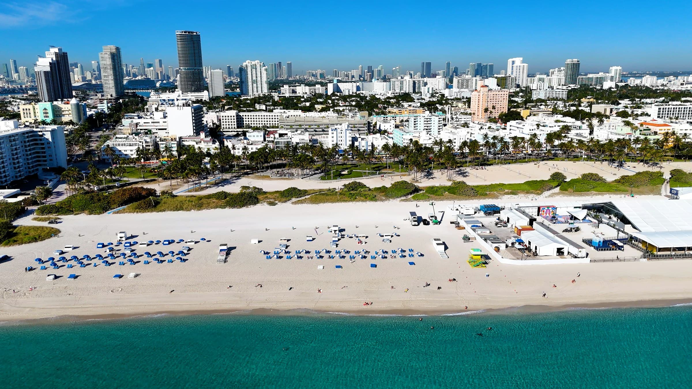 Aerial view of Miami