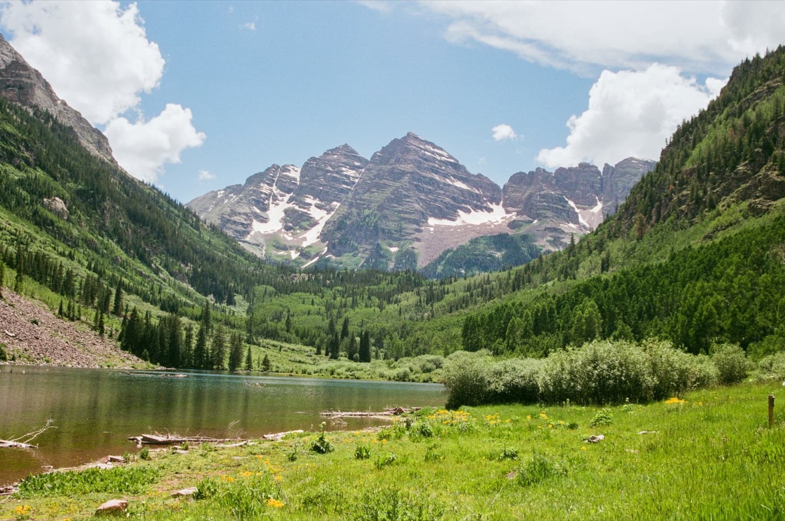 Mountain lake in the Colorado Rockies
