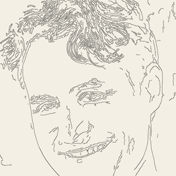 Pen sketch of Charles Johnston, co-founder of Nekawa