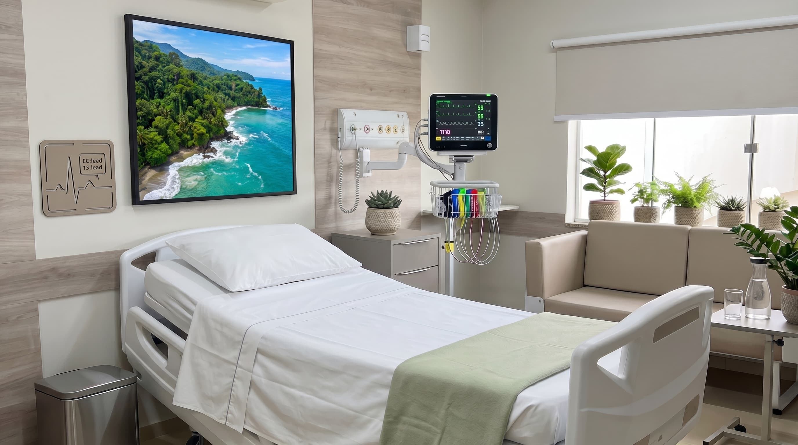 A private room in the partner hospital where ibogaine is administered by independent physicians